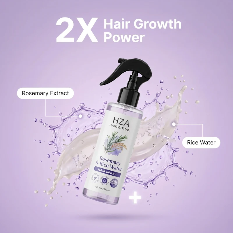 Rosemary + Rice Water Spray