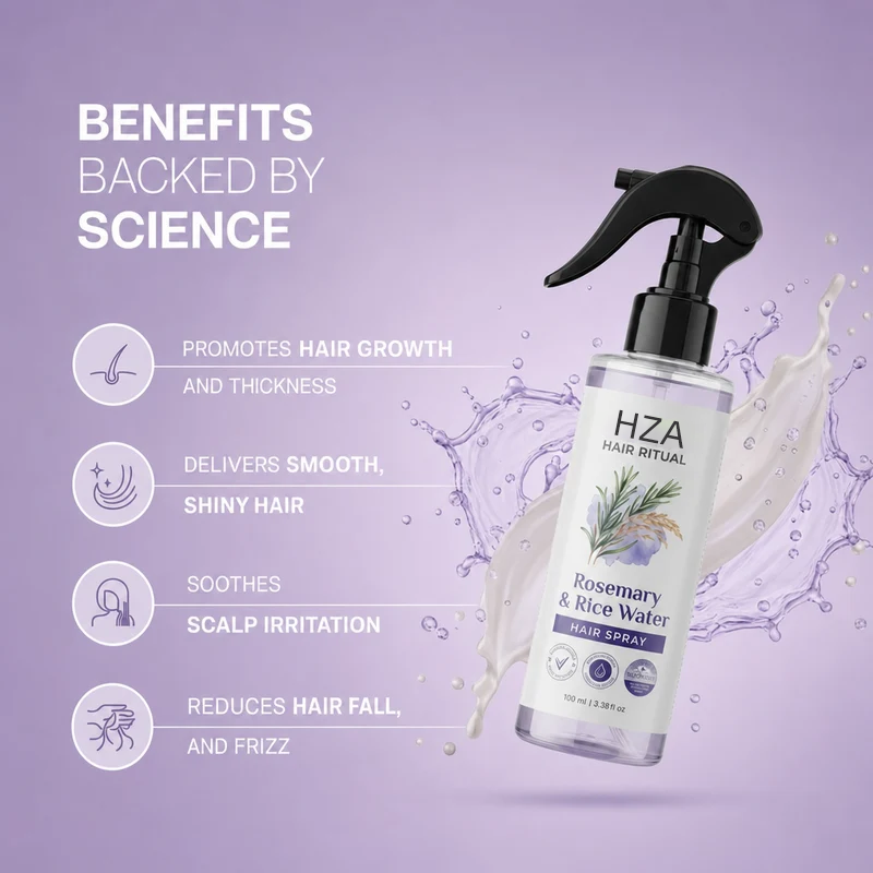 Rosemary + Rice Water Spray