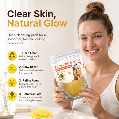 Turmeric & Kojic Acid Cleansing Pads,20pcs💛