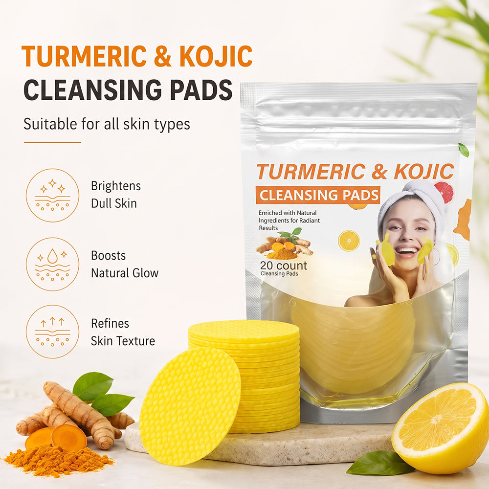 Turmeric & Kojic Acid Cleansing Pads,20pcs💛