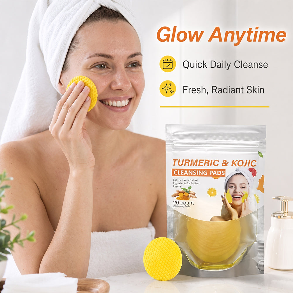 Turmeric & Kojic Acid Cleansing Pads,20pcs💛