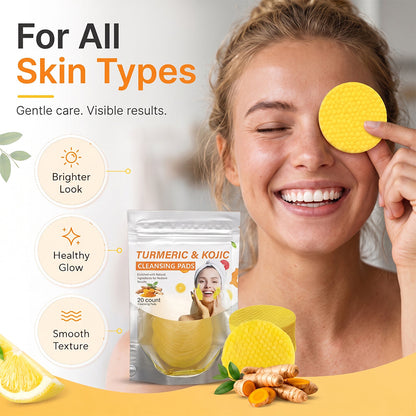Turmeric & Kojic Acid Cleansing Pads,20pcs💛
