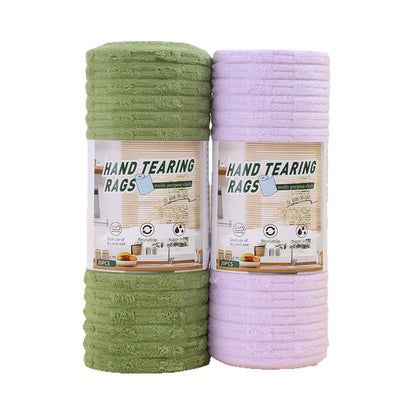 20 PCS Tearable Antibacterial Cleaning Cloths, 10A-Grade Reusable Wet/Dry Lint-Free Rags