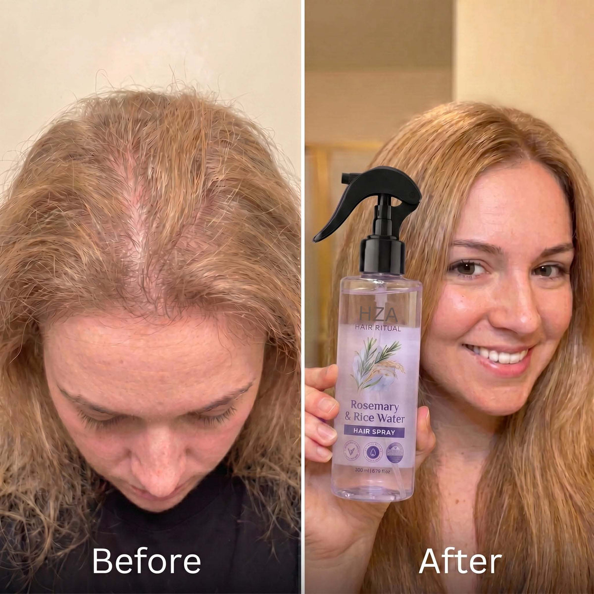 Rosemary + Rice Water Spray