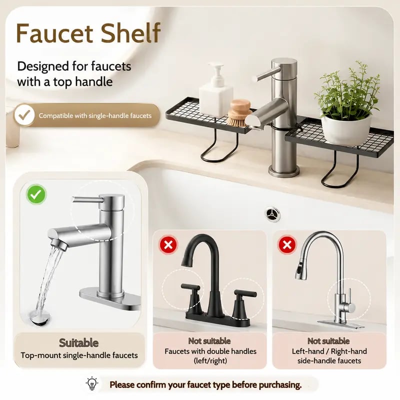 Carbon Steel Bathroom Organizer,Minimalist Moisture-Proof Anti-Mold Bathroom Shelf for Skincare