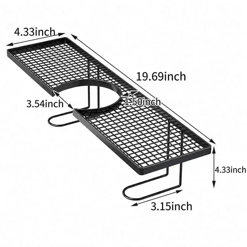 Carbon Steel Bathroom Organizer,Minimalist Moisture-Proof Anti-Mold Bathroom Shelf for Skincare